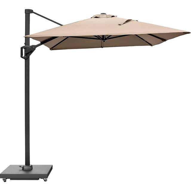 Pacific Voyager T1 Free-Arm Tilt Rectangular Parasol & Base with Cover, 3 x 2m