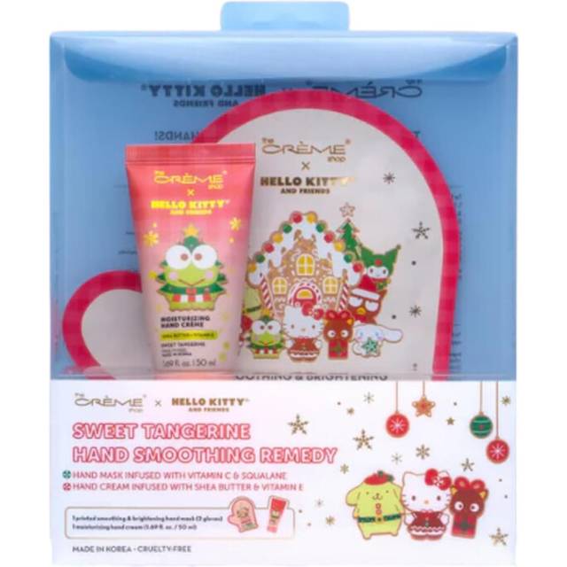 The Crme Shop x Hello Kitty Sweet Tangerine Hand Soothing Remedy  Moiturizing Hand Cream  Softening Hand Mask Gift Set