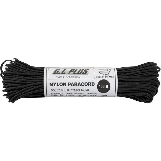 Rosco Paracord 30M Weight Capacity 250Kg Black black