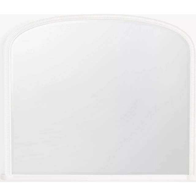 John Lewis Country Feather Overmantle Wall Mirror, 95 x 115cm, White