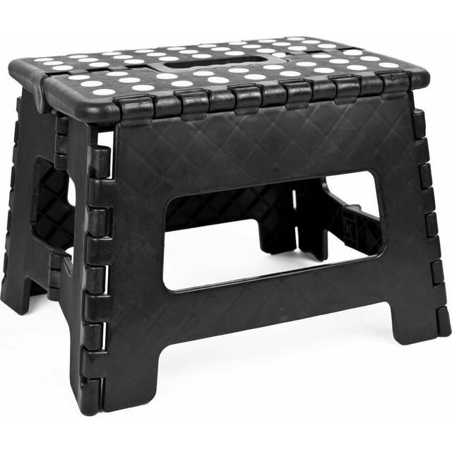 Small Folding Stool Portable Wooden Chair Lightweights Fold-Up Step Foot Rest for Outdoor 28x36x29cm