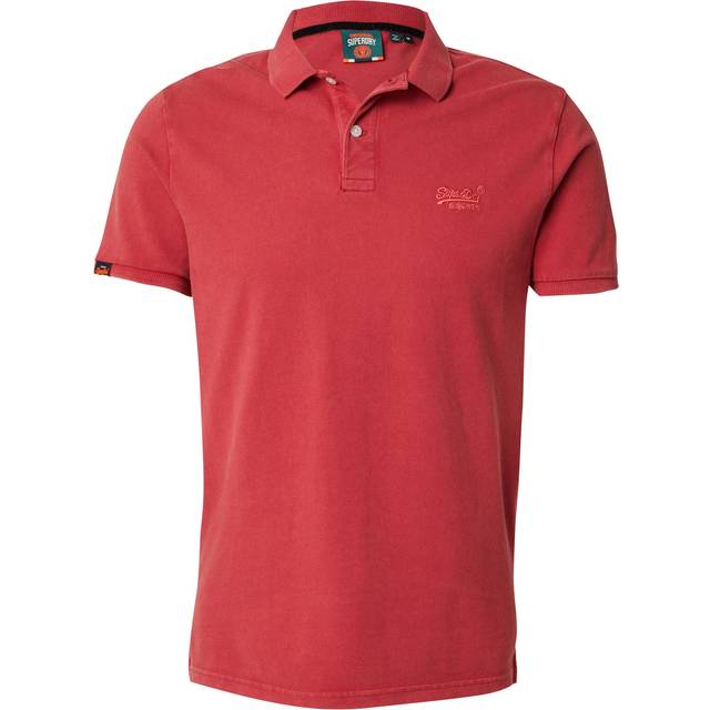 SUPERDRY Vint Destroy Polo |Röd |M