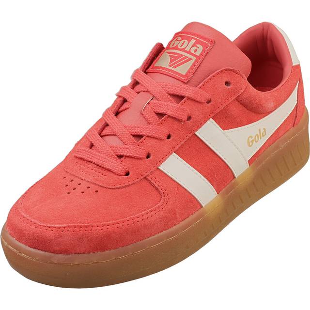 (5) Gola Grandslam Womens Fashion Trainers in Coral Off White