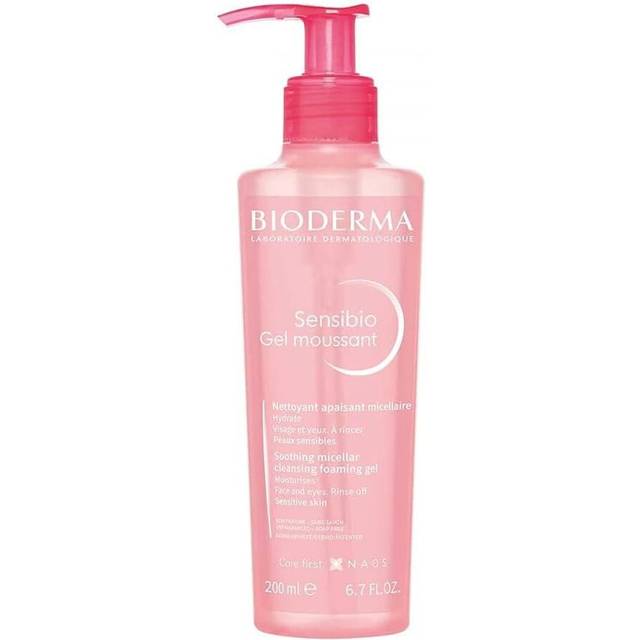 Bioderma Sensibio Soothing Micellar Cleansing Foaming Gel 200ml | Gentle Cleanser for Sensitive Skin, Soothes & Removes Makeup