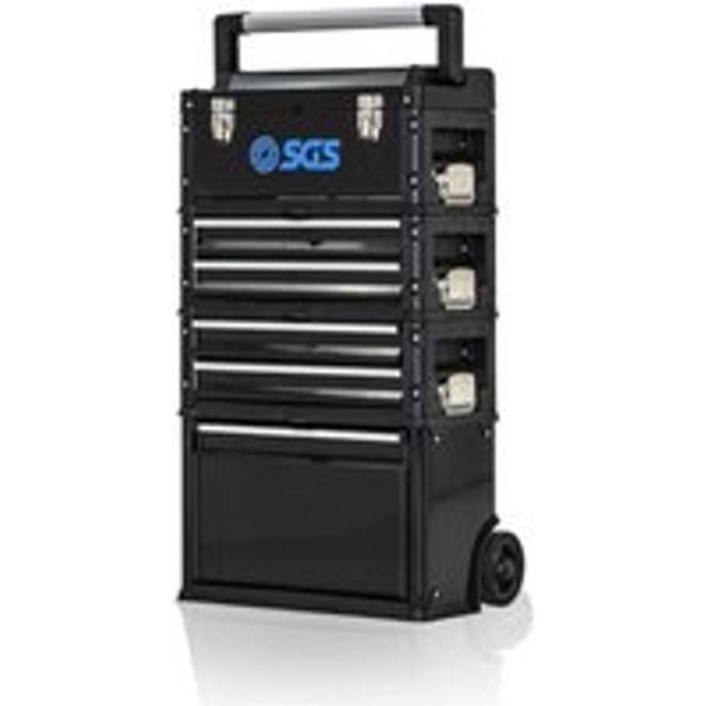 SGS 4 Part Stackable Wheeled Tool Box