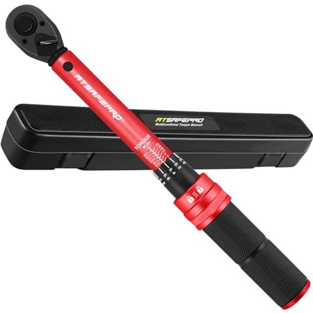 "Torque Wrench 1/4"",Bike Torque Wrench 3-25Nm Drive Click High Precision Repair Spanner for Bicycle Maintenance Kit for Road and Mountain Bikes Two-Way"