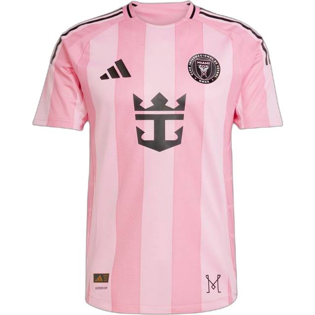 '25-'26 Inter Miami LIONEL MESSI Authentic Home Shirt Men's Pink Polyester Made By: Adidas