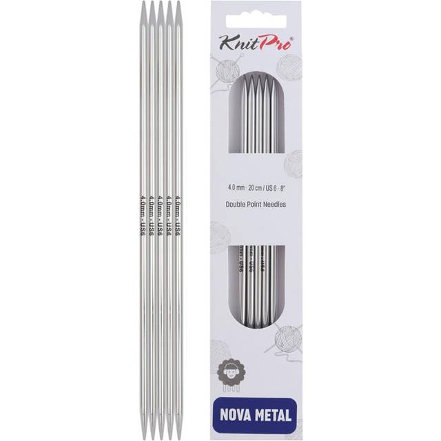 "KnitPro Nova Double Pointed Needles 8"""""""" (20cm) | US Size 6 (4mm)"