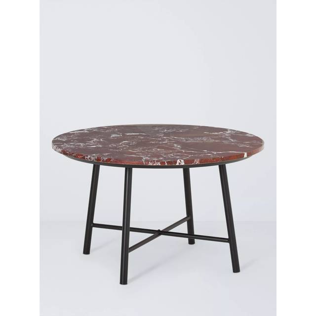 John Lewis Rosso Marble Top Coffee Table, Mulberry