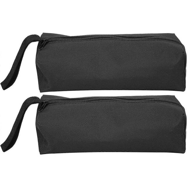 2pcs Small Tool Bag Portable Tool Storage Bag Canvas Multifunctional Tool Bag (Black)