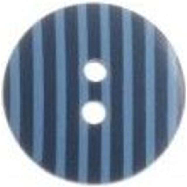 Trimits Round Stripey Buttons  Dark Blue - each