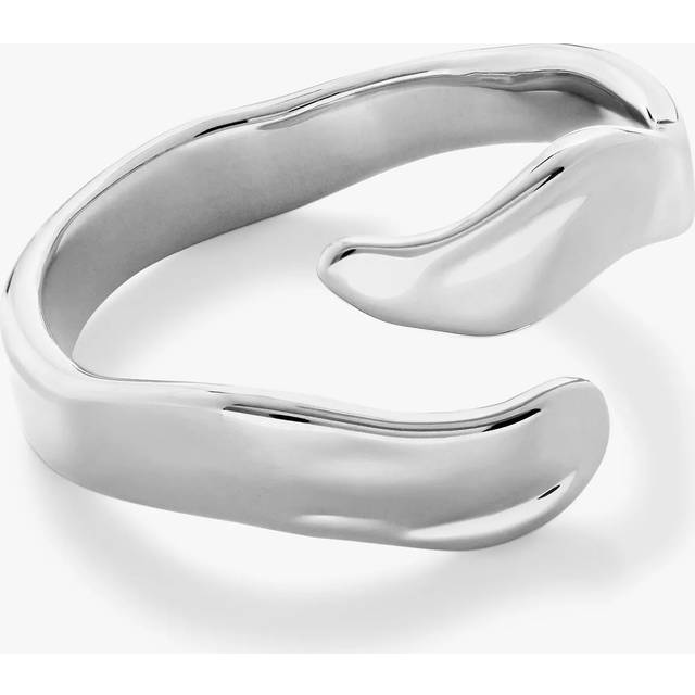 Monica Vinader The Wave Wrap Ring, Silver