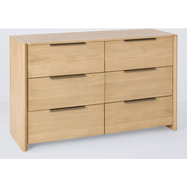 John Lewis Rest 6 Drawer Chest, Natural Wood