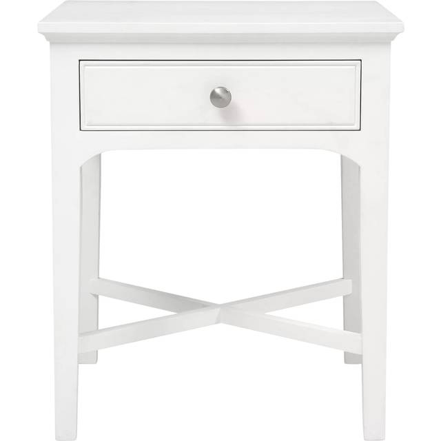 Cotswold Company Fairford 1 Drawer Bedside Table, Soft White
