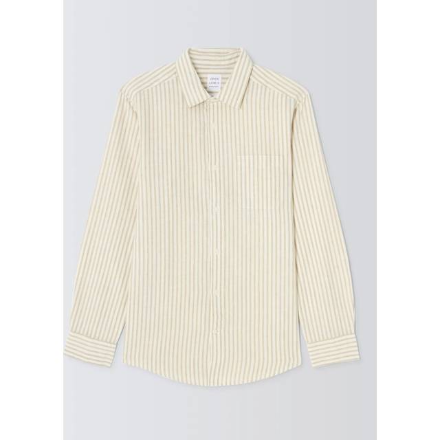 John Lewis Regular Fit Candy Stripe Linen Blend Shirt