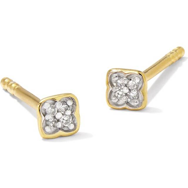 Kendra Scott Tiny Dira 18K Over Silver 0.02 Ct. Tw. Lab-Grown Diamond Stud Earrings
