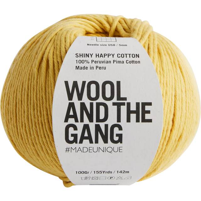 Wool And The Gang Shiny Happy Cotton Knitting and Crochet Yarn, 100g