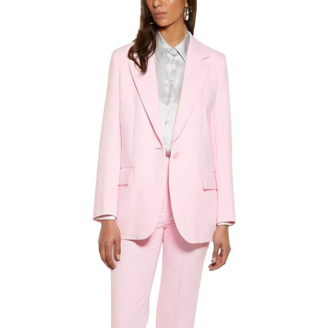 SISLEY Longline Single Button Blazer, Pink