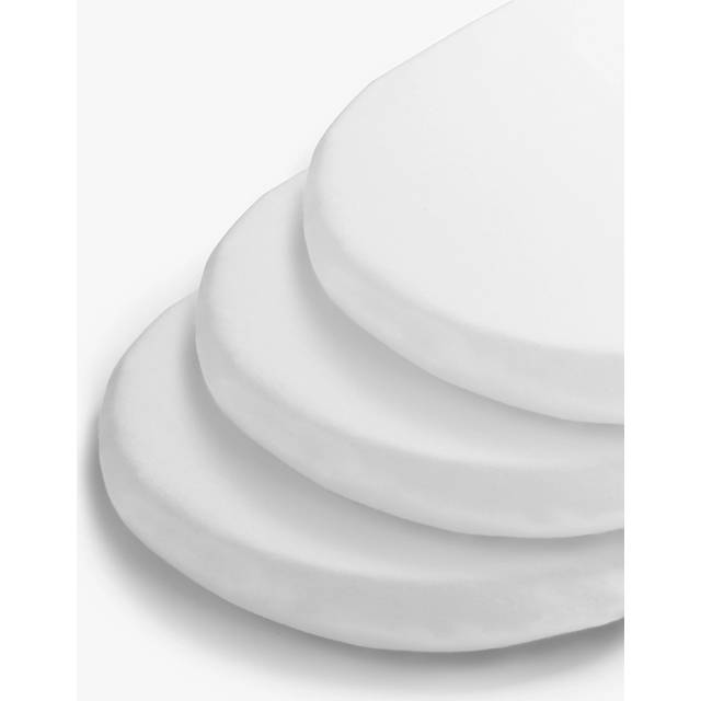 John Lewis Cotton Fitted Moses Basket Sheet, Pack of 3, 28 x 74cm