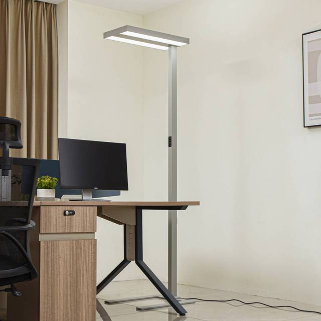 Led Floor Lamp (with touch dimmer)dimmable 'Logan Ultra hcl' made of Aluminium for Office & Workroom