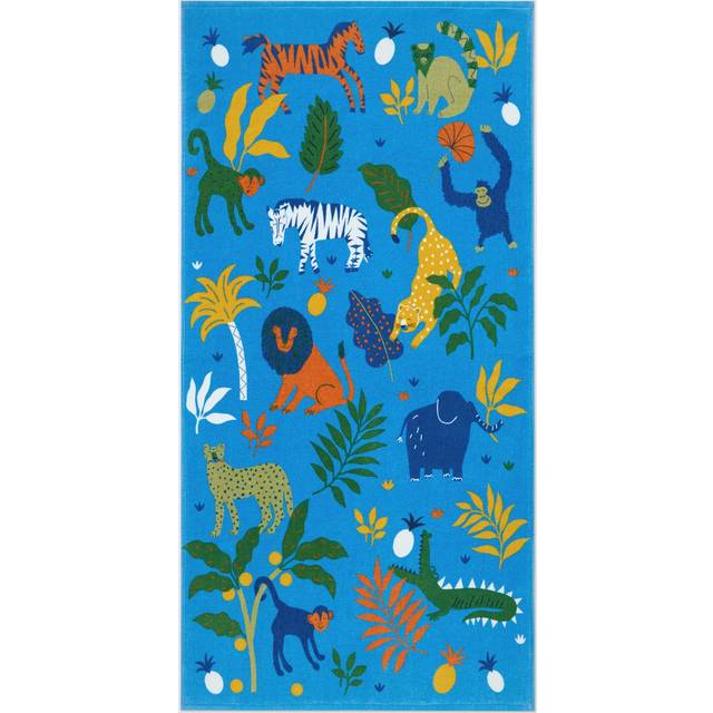 John Lewis Jungle Boogie Beach Towel, Blue