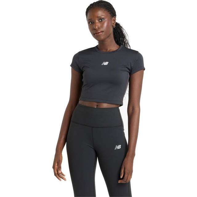 New Balance Womens Harmony Fitted T-Shirt  - Black - Size S