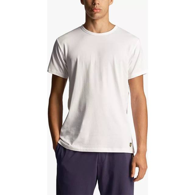 Lyle & Scott – Basic – Svart, grå och vit t-shirt, 3-pack-Flera