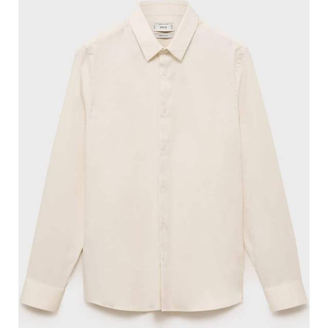 Mango Emotion Super Slim Fit Shirt, Beige