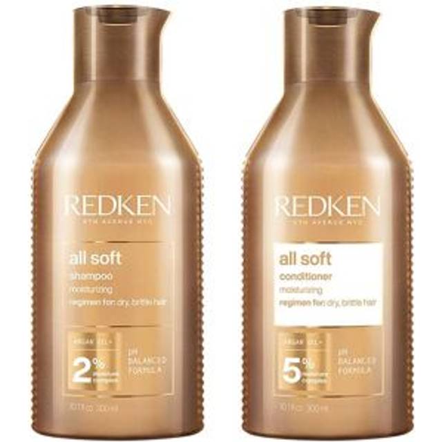 Redken All Soft Shampoo 300ml & Conditioner 300ml Duo - Clear - One Size