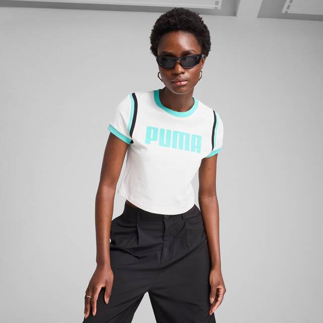 PUMA Future.PUMA.Archive Graphic Baby Tee Women - ['Vit'] (Medium)