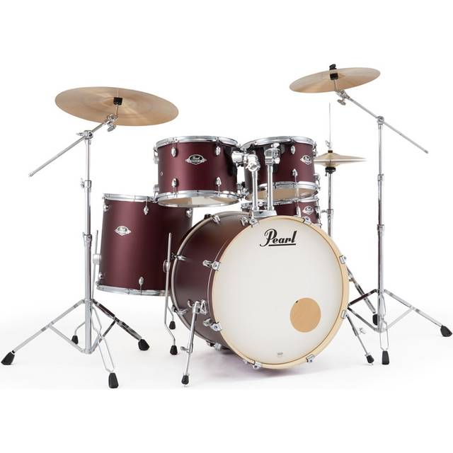 Pearl Export 22 Rock Drum Kit Satin Scarlet