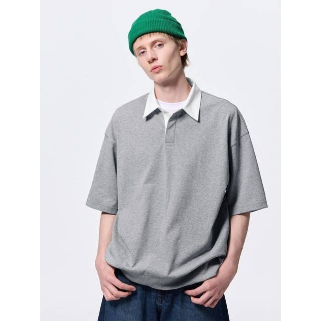 (19 WINE/S) Gu By Uniqlo Sweat Tee  Half Sleeve   Lager