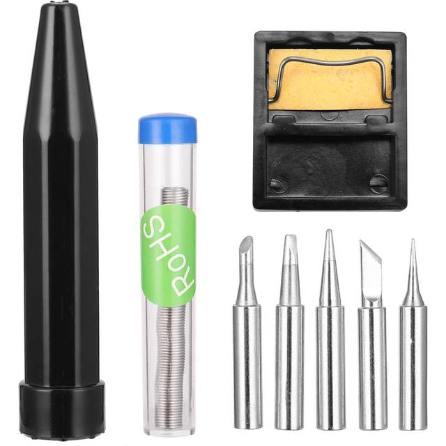 HANDSKIT 90W LED Digital Soldering Iron Set Adjustable Temperature Electric Soldering Iron 4 Wire US Plug