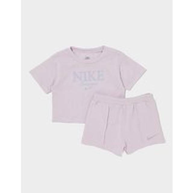 Nike Girls' Varsity T-Shirt/Shorts Set Infant - Purple - 6-9M