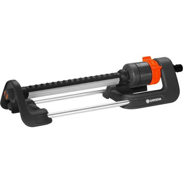 Gardena Aqua M rectangular oscillating sprinkler: Lawn sprinkler for watering areas of 110?250 m?, range 8?18 m, spread max. 14 m, built-in metal