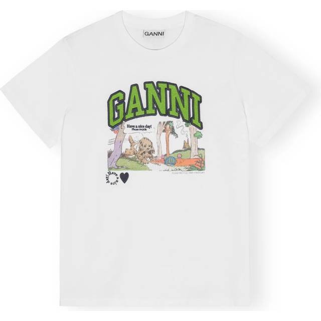 Ganni Logo Graphic Tee