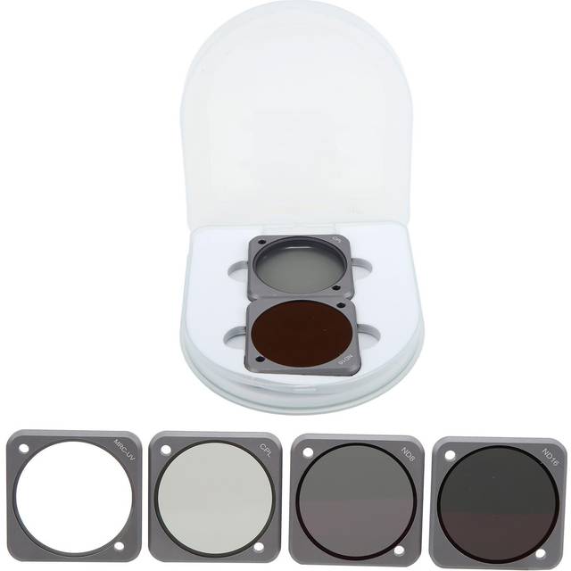 Junestar Action Camera Filters 4 in 1 Filter Kit UV CPL ND8 ND16 for DJI Action2 Motion Camera