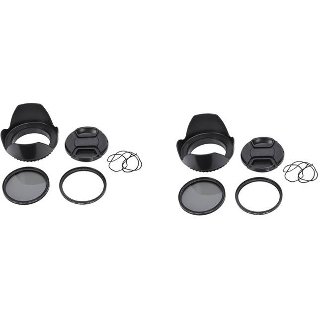 2X CPL UV Filter Kit 58mm for 700D 100D 600D 1200D Lens Hood Cap