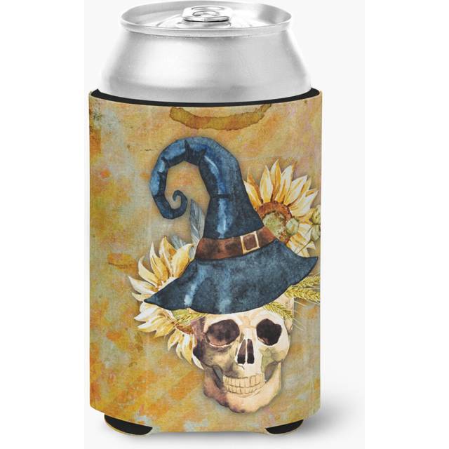 """""Caroline's Treasures Day of The Dead Witch Skull Can or Bottle Hugger  Can Hugger  Multicolor"""""