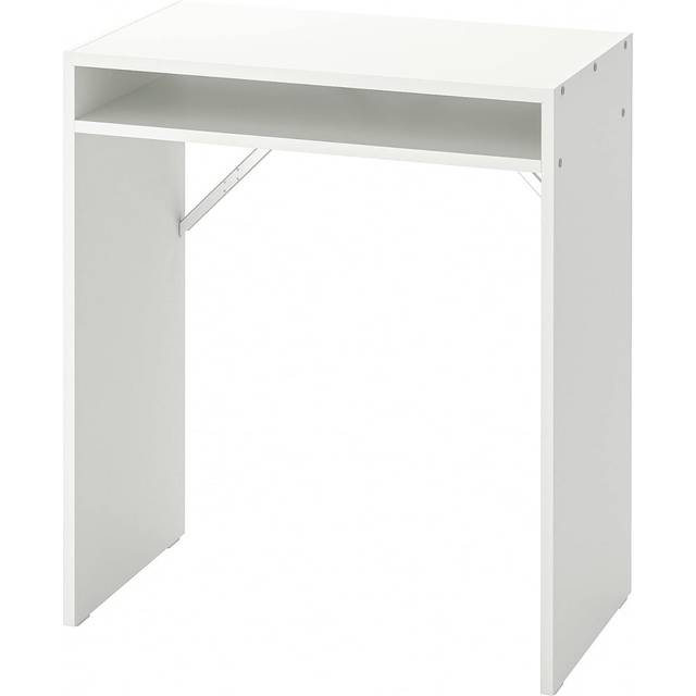 TORALD Desk 65x40 cm Compact White Workspace with Clean Design for Small Rooms and Study Areas
