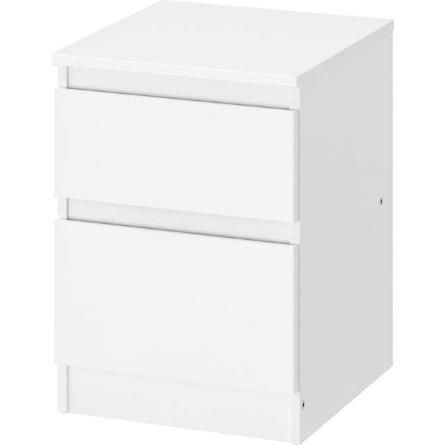 KULLEN Chest of 2 Drawers 35x49 cm Compact White Storage Unit for Bedroom, Hallway, or Office