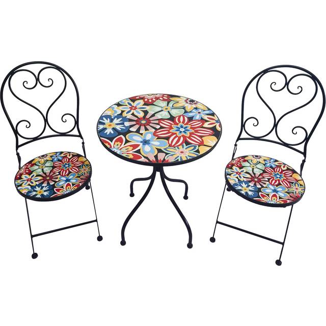 SUNTIME Floral Fiesta 60cm Mosaic Bistro Set
