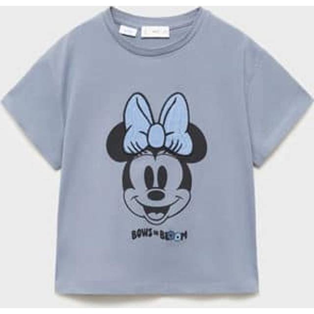Mango Kids' Minnie Mouse Bows Tee, Medium Blue