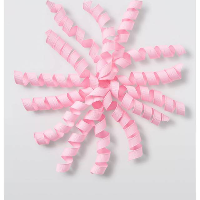 John Lewis Curly Gift Ribbon, Light Pink