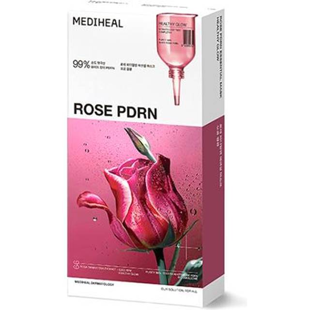 [MEDIHEAL] Rose PDRN Essential Mask Healthy Glow 24ml*10EA