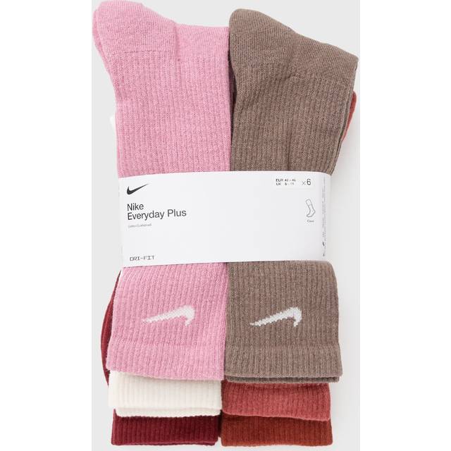 Nike 6 Pack Everyday Plus Cushioned Training Crew Sock - Multi - Size 5-8