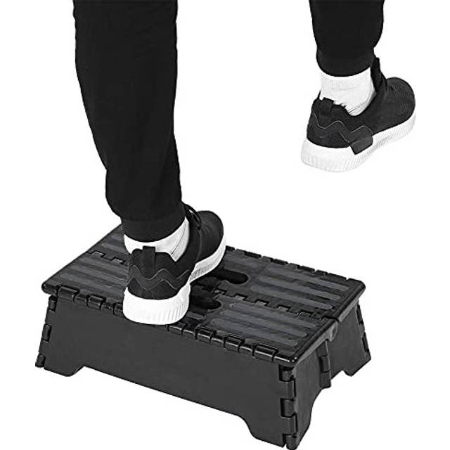 Portable Folding Step Stool, Children Elderly Disabled Adults Step Stool, Large 38x21.5x13cm Foot Step Stool, Non-slip Shower Step Stool with Carry