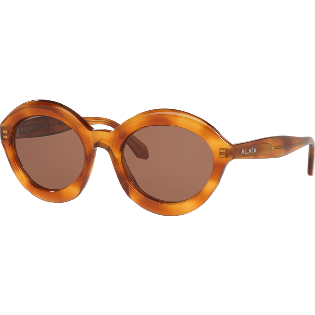 Azzedine Alaia AA0088S 004 Women's Sunglasses Tortoiseshell Size 53 - Brown Tortoise (53)