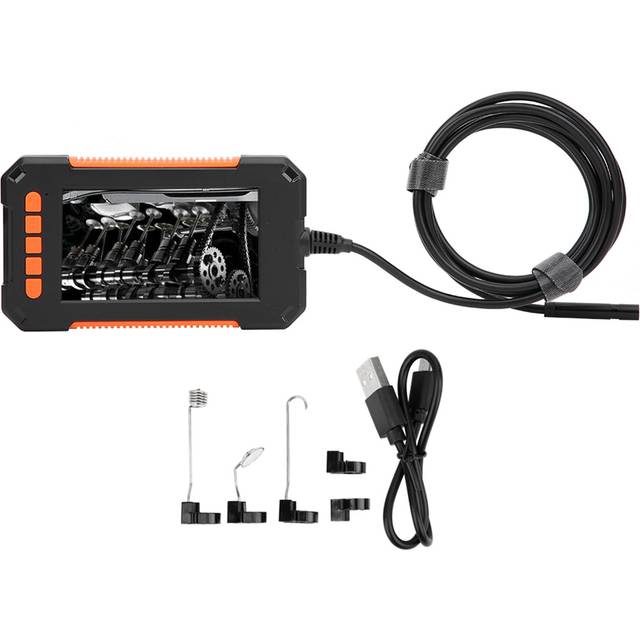 P40 2m 4.3in IP67 Industrial HD Handheld Screen Endoscope for Car Pipeline Inspection Orange