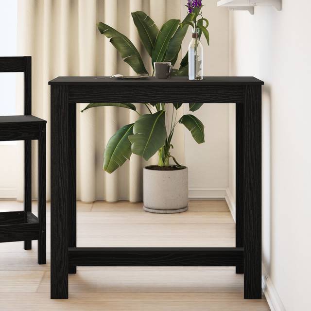 Black Oak Bar Table - 102x50x103.5 cm, Made of Engineered Wood Vidaxl